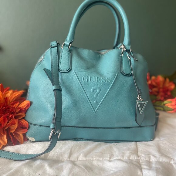 Vintage Teal Guess Purse - Picture 1 of 3